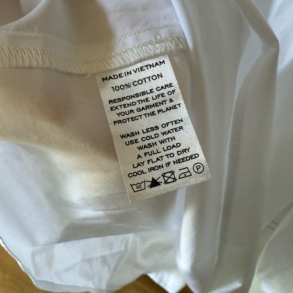 Hill House The Lena Top Parachute Sleeve Ruffle Off The Shoulder NWT - Picture 7 of 8